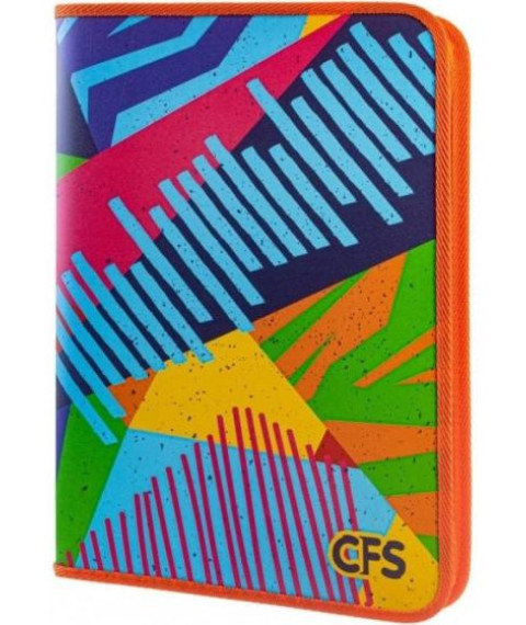 Mapa cu fermoar+2 inele CFS A4 (plastic/color) CF32024